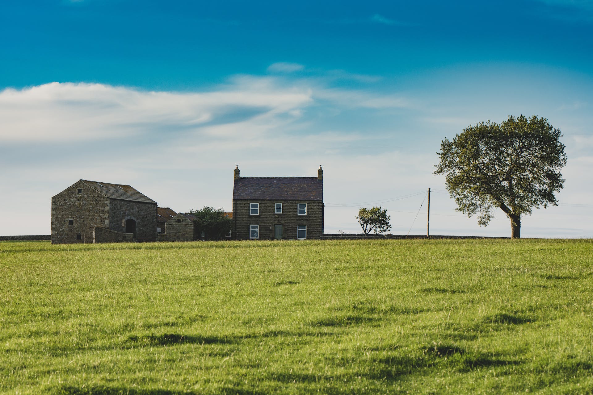 Photo of an old farm house in Yorkshire to illustrate solar panels for historic properties